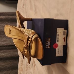 Stuart Weitzman raffia sandals size 10